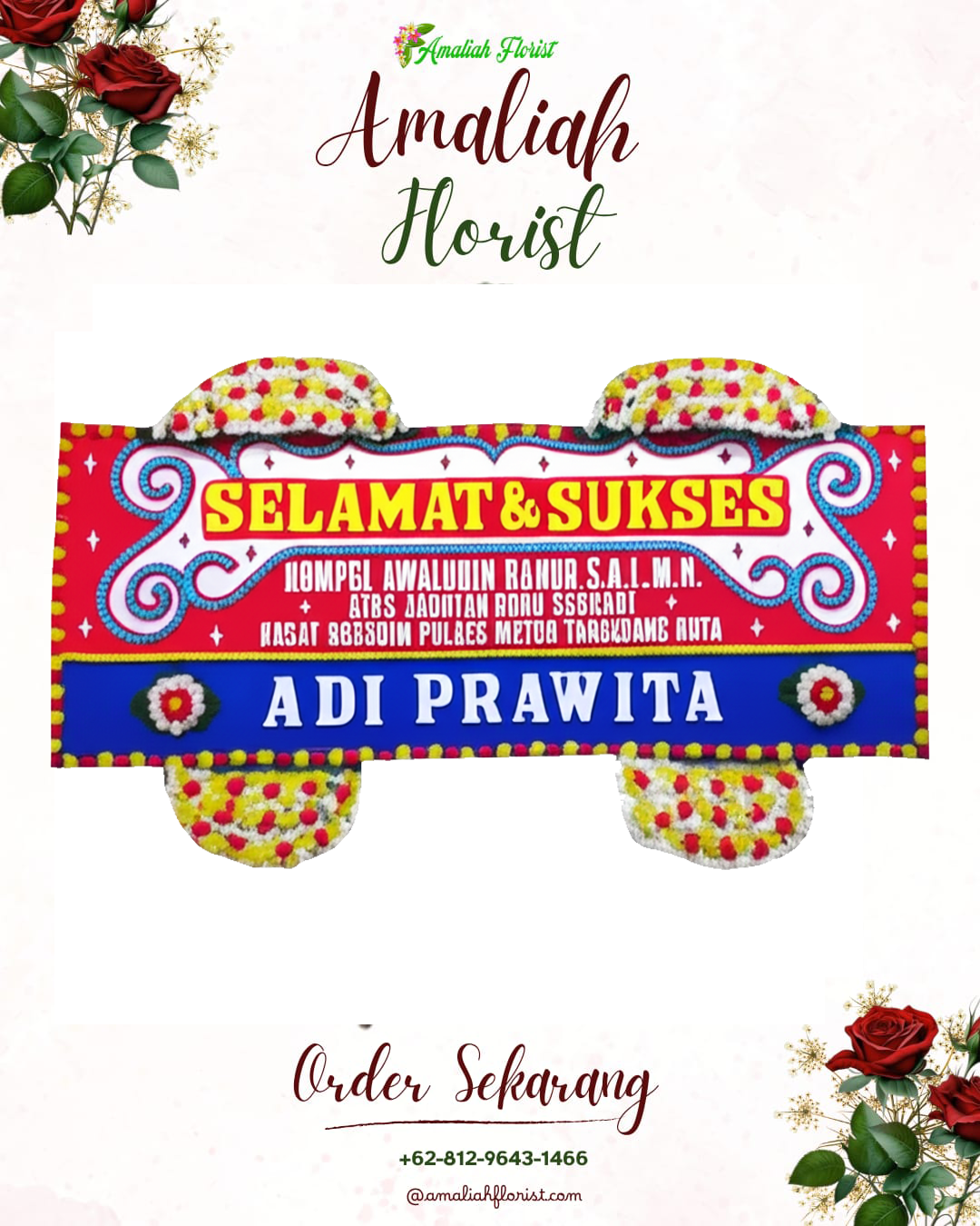 Papan Bunga Ucapan Selamat Wakatobi